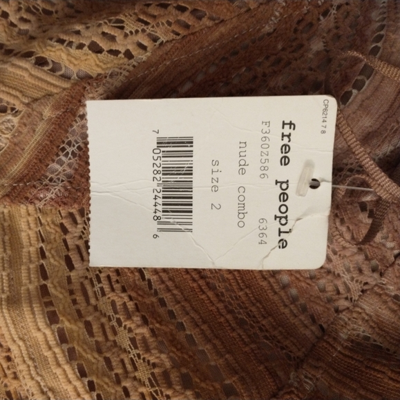 🥳🎉HP🎉🥳FreePeople Nude Combo dress - Size 2 NWT - Picture 2 of 8